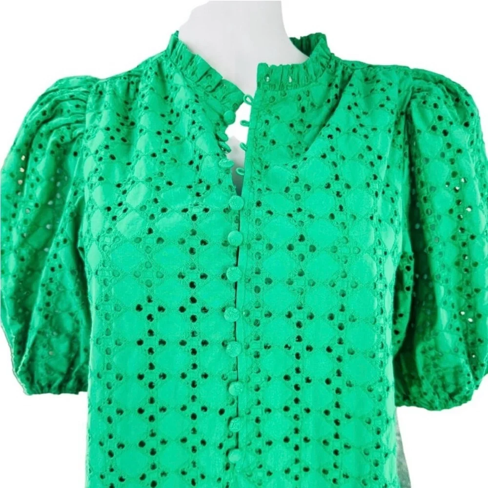 💚NWOT Hyacinth House Green Eyelet Midi Tryall
Dress size Small💚 - Picture 4 of 7